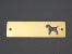 Brass Door Plate - Border Terrier