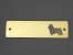 Brass Door Plate - Silky Terrier