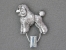 Number Card Clip - Poodle Baby