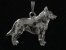 Australský honácký pes - Přívěsek postava stříbro