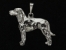 Black & Tan Coonhound - Přívěsek postava stříbro