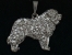 Svatobernardský pes - Přívěsek postava stříbro