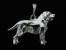 Velký švýcarský salašnický pes - Přívěsek postava stříbro