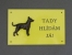 Warning Outdoor Board Figure - Mexican Hairless