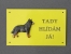 Australský honácký pes - Výstražná tabulka postava