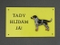 Výstražná tabulka postava - Český strakatý pes