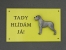 Výstražná tabulka postava - Německá doga