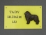 Výstražná tabulka postava - Novofundlandský pes
