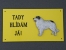 Výstražná tabulka postava - Pyrenejský horský pes