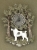 Nástěnné hodiny kovové - Středoasijský pastevecký pes