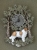 Nástěnné hodiny kovové - Svatobernardský pes