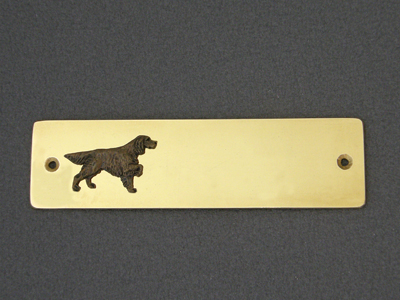 English Setter - Brass Door Plate
