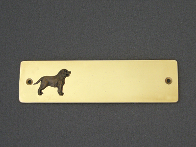 Labrador Retriever - Brass Door Plate
