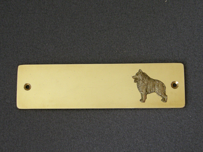 Schipperke - Brass Door Plate
