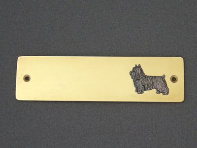 Silky Terrier - Brass Door Plate