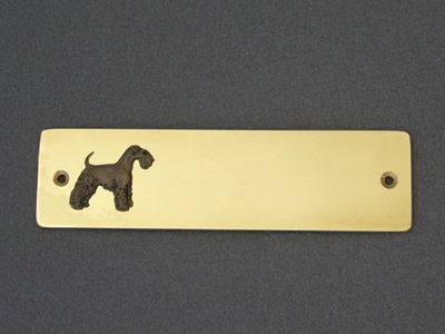 Welsh Terrier - Brass Door Plate