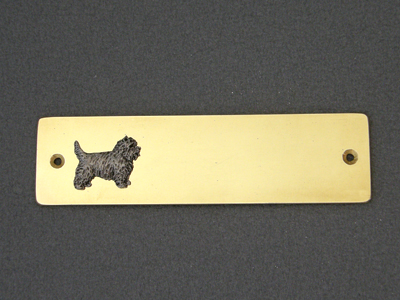 Cairn Terrier - Brass Door Plate