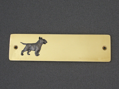 Bullterrier - Brass Door Plate