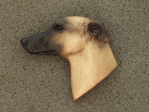 Whippet - Brooche Large Head