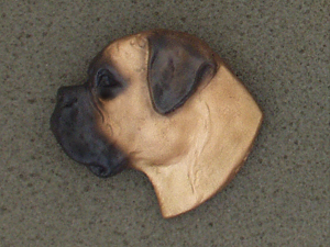 Boxer - Brož velká hlava