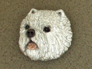 West Highland White Terrier - Brooche Large Head