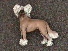 Chinese Crested Dog - Brooche Figure