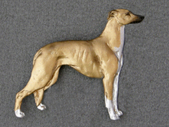 Greyhound - Brooche Figure