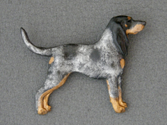 Bluetick Coonhound - Brooche Figure
