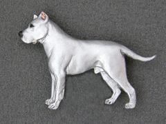 Dogo Argentino - Brooche Figure