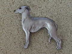 Italian Greyhound - Brooche Figure