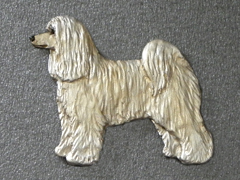 Čínský chocholatý pes - labutěnka - Brož postava