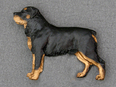 Rottweiler - Brooche Figure