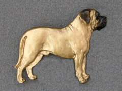 Mastiff - Brooche Figure