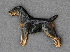 German Hunt Terrier - Brooche Figure