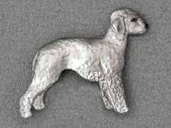 Bedlington Terrier - Brooche Figure