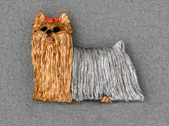 Yorkshire Terrier - Brooche Figure