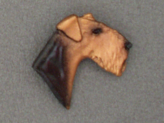 Airedale Terrier - Brooche Small Head
