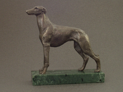 Greyhound - Classic Figure on Marble Base