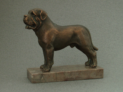 Mastiff - Classic Figure on Marble Base