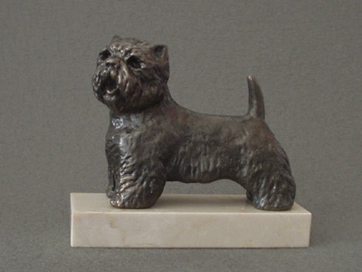West Highland White Terrier - Classic Figure on Marble Base