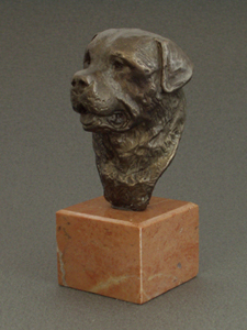 Rottweiler - Classic Head On Marble Base