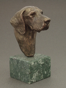 German Shorthaired Pointer - Classic Head On Marble Base