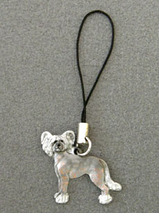 Chinese Crested Dog - Cell Phone Charm