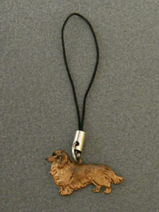Dachshund longhaired - Cell Phone Charm