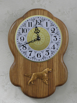 Irish Setter - Wall Clock Rustical Figure