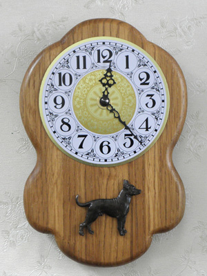 Mexican Hairless - Wall Clock Rustical Figure