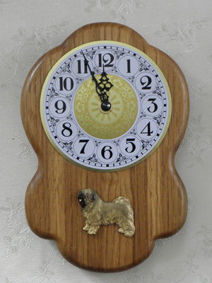 Tibetan Terrier - Wall Clock Rustical Figure