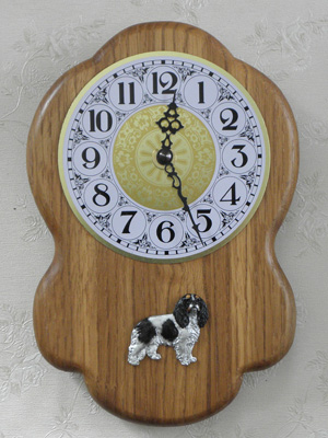 Cavalier King Charles Spaniel - Wall Clock Rustical Figure