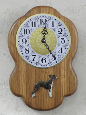 Whippet - Wall Clock Rustical Figure