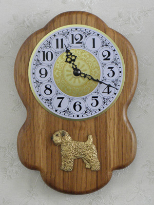 Soft Coated Wheaten Terrier - Wall Clock Rustical Figure